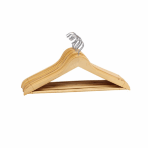 Kledinghangers - 8 Stuks - Met Stang voor Broeken - Hout