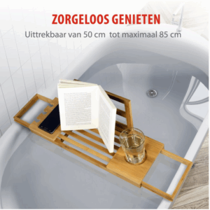 Verstelbare Badplank - Badrek 50-92 x 18 x 4 cm - Image 5