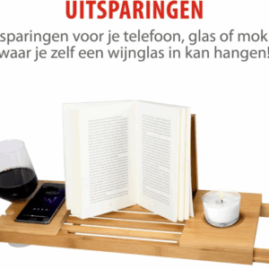 Verstelbare Badplank - Badrek 50-92 x 18 x 4 cm - Image 6